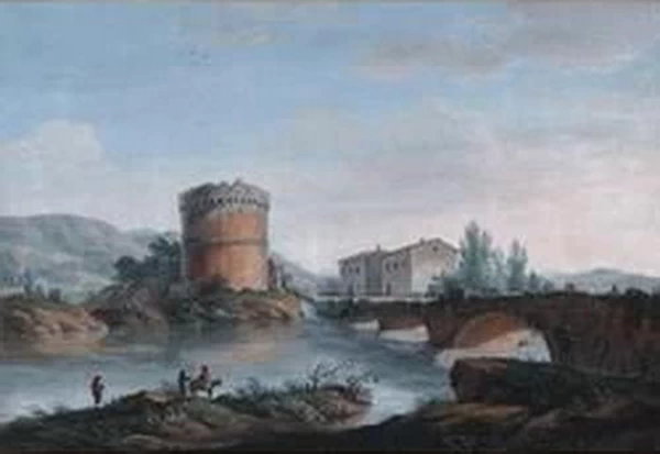 Veduta della tomba di Plauzio a Tivoli